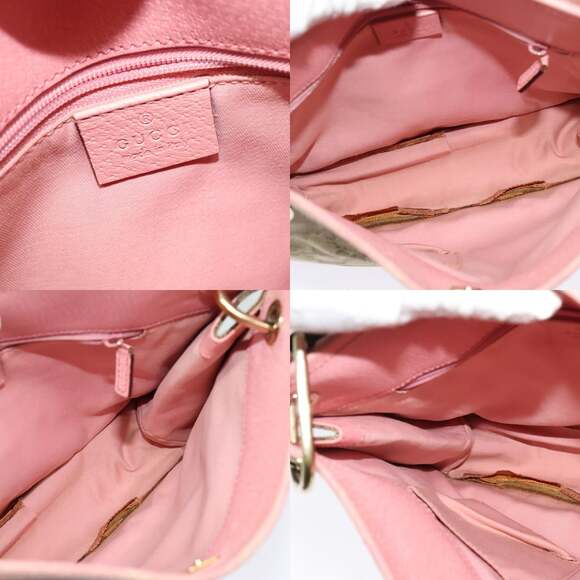 GUCCI GG Canvas Shoulder Bag Beige Gold - Picture 11 of 12